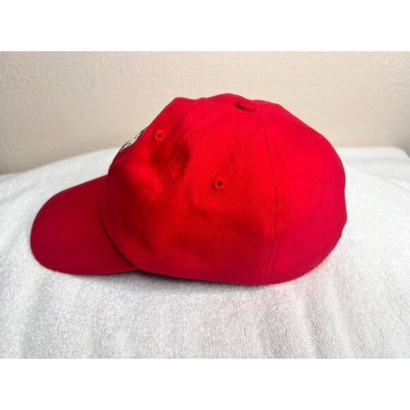 Eastbourne Borough F.C. Red Baseball Cap Adjustable Embroidered Logo Priory Lane - Picture 5 of 11